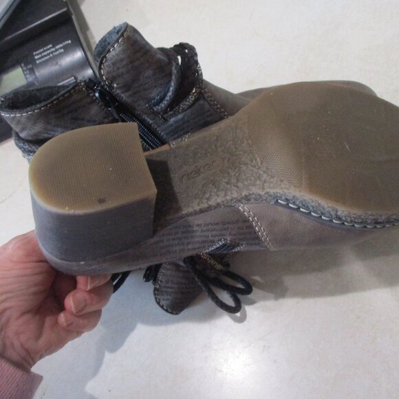 Rieker Lilyish Ankle Booties Womens US 8.5 EUR 39 Brown Vegan Leather - Picture 6 of 7